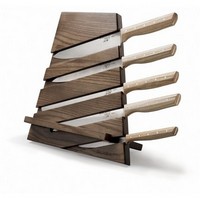 photo CEPPO TRATTORIA - in Wood with Chopping Board and Lectern - 5 Knives with Wooden Handle - Tobacco C 1